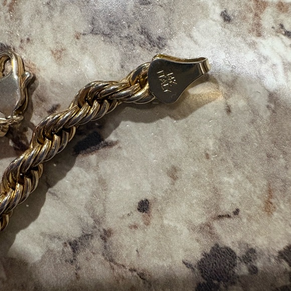 Gold Rope Chain Bracelet - Picture 3 of 3
